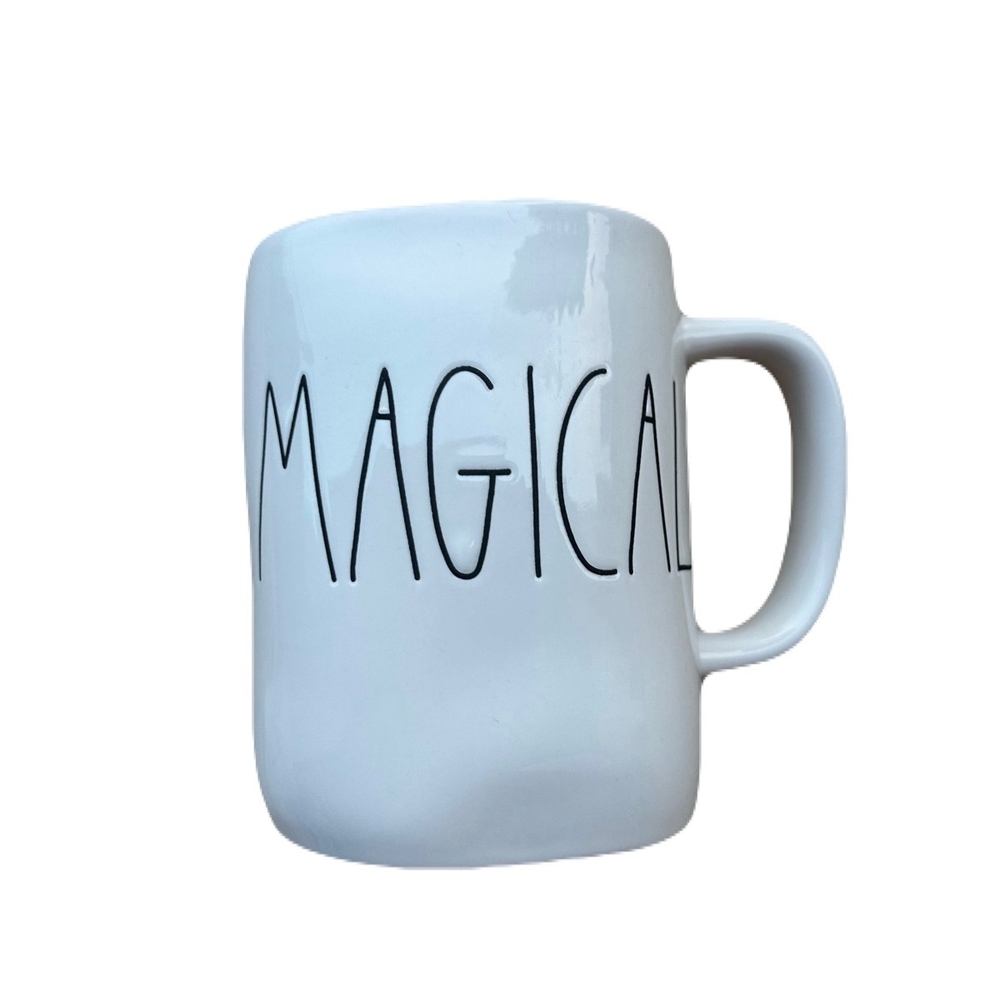 Rae Dunn Artisan Collection White and Black Magic Mug